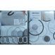 Шторка для ванної MIXXUS SCT-014-180x180 з поліестеру (Візерунок "Круги") (AC3584) AC3584 фото 1