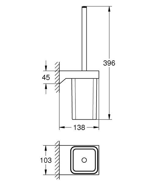 купити Ершик для унітазу Grohe Selection Cube (40857000) фото
