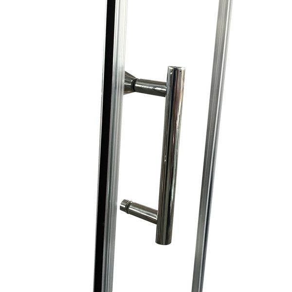 купить Душова кабіна без піддону KOER SR SC04-100x100x195-TR-01 прозоре скло EASY CLEAN 5мм хром (KR5361) фото