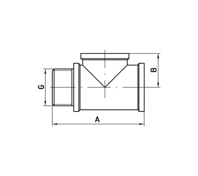 купить Тройник Koer KF.T06FMF.WN 1/2'' ВНВ (без никеля) (KR3029) фото