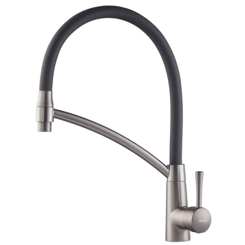 купить Змішувач для кухні MIXXUS PREMIUM ROSSI 017 GRAPHITE REFL.BLACK (Колір графіт+вилив чорний) (MI6829) фото