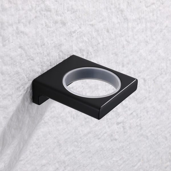 купити Мильниця настінна Koer AS-0102-05 (скло) колір чорний (KR6158) фото