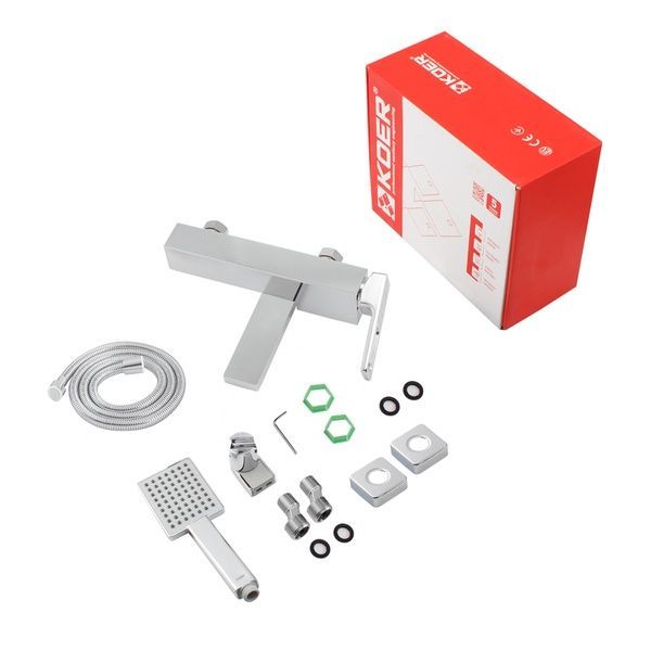 купить Смеситель для ванны с коротким изливом KOER KB-41009-01 (Цвет хром) (KR3502) фото