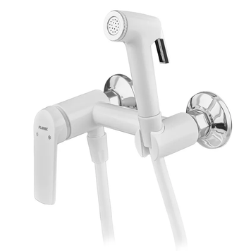 купити Змішувач для гігієнічного душу Plamix Lucas-222 SET White (з шлангом та лійкою) (Колір білий) (PM6104) фото