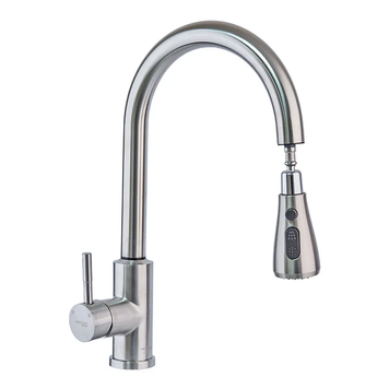 купить Змішувач для кухні MIXXUS LUX-014 SENSOR сенсорний з висувною лійкою з нерж. сталі SUS304 (Колір нерж) (MI6230) фото