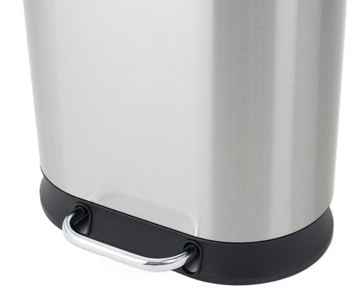 купить Відро для сміття з плавним закриттям овальне MIXXUS PREMIUM STRONG-TC0120 SS COLOR 20л (колір нержавійка) (MI7081) фото