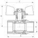 Кран кульовий Koer 1" ГШМ (KR.218.W) білий (KR0184) KR0184 фото 3