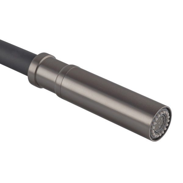 купить Смеситель для кухни KOER KI-70026-07 из нерж. стали SUS304 (Цвет графит+силиконовый излив черный) (KR5211) фото