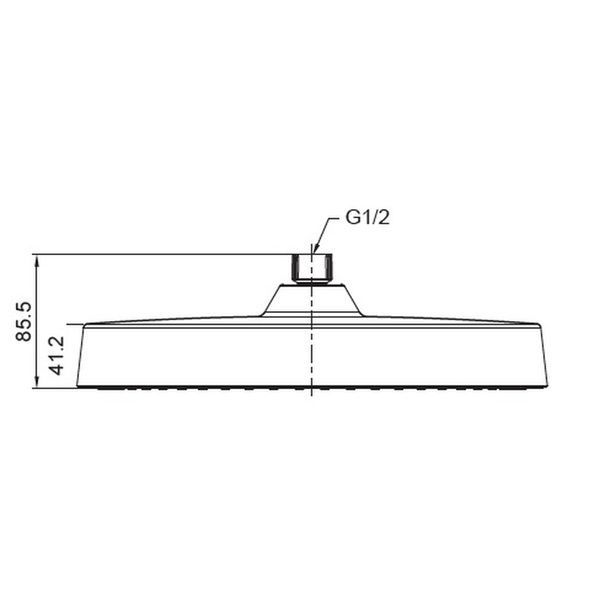 купити Лійка для душу стельова Koer KP-0403-03-OH 300мм (KR4996) фото