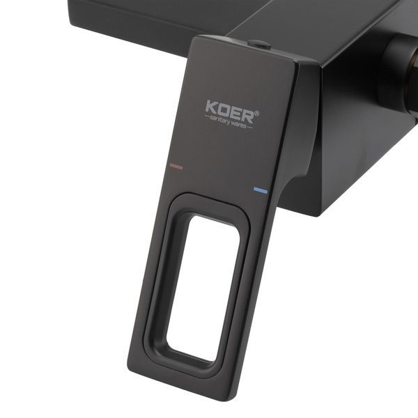 купить Смеситель для ванны с коротким изливом KOER KB-41009-05 (Цвет черный) (KR3503) фото