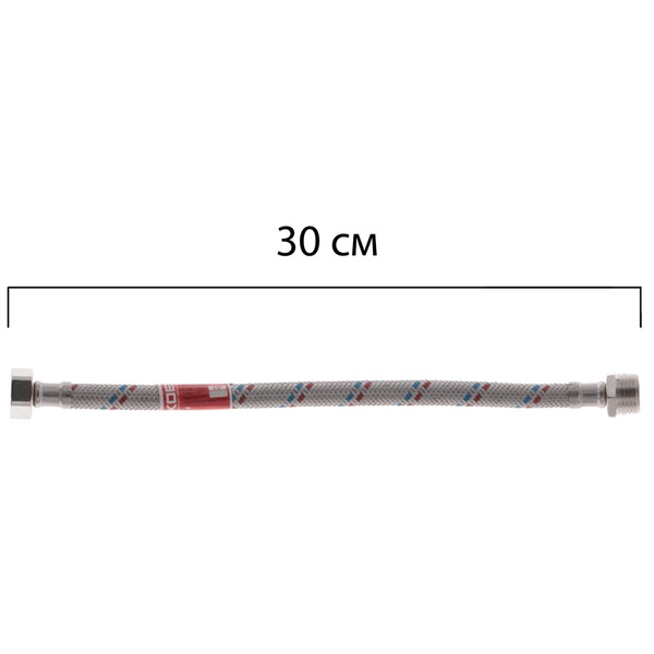 Гнучкий шланг для підключення води Гайка 1/2'' - Штуцер 1/2'' (30 см) KOER (KR0262) KR0262 фото