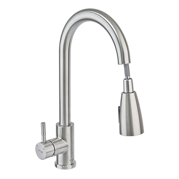 купити Кухонний змішувач з висувною лійкою Mixxus SUS 014-B (SS0023) фото