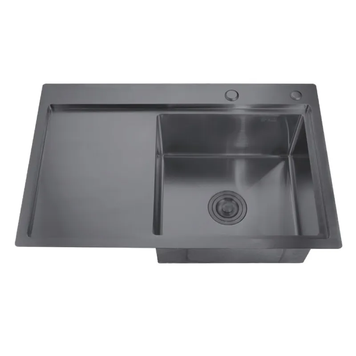 купить Мойка Zerix ZH7849R-215 Nano-Black (3.0/0.8) из нержавеющей стали (MX1592) фото