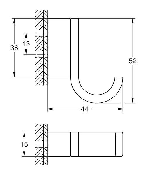 купить Крючок для халата Grohe Selection (41039000) фото