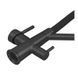 Смеситель для кухни ZERIX MAG-021 BLACK REFL.BLACK с силиконовым изливом, из нерж.стали SUS304 с выходом для питьевой воды (цвет графит, излив серый) (ZX6006) ZX6006 фото 5