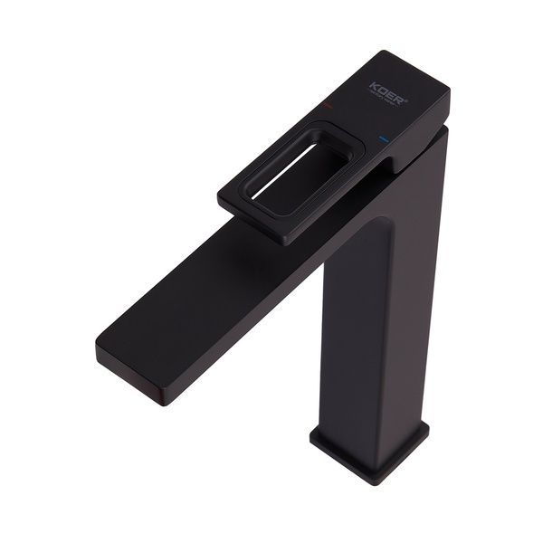 купити Змішувач для умивальника Koer KB-11009-05 високий (Колір чорний) (KR3501) фото