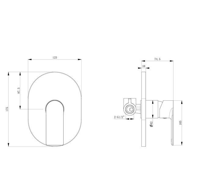 купити Змішувач для ванни Haiba Alex 003 (Inner) (HB3944) фото
