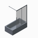 Шторки скляні на ванну розсувні KOER SR BS06-120x150-TR-01 прозоре скло EASY CLEAN 6мм хром (KR5945) KR5945 фото 29