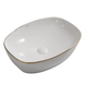 Раковина накладна Mixxus Premium DIVERSE-0109 EDGE GOLD 500х380х140mm (MP6548) MP6548 фото 1