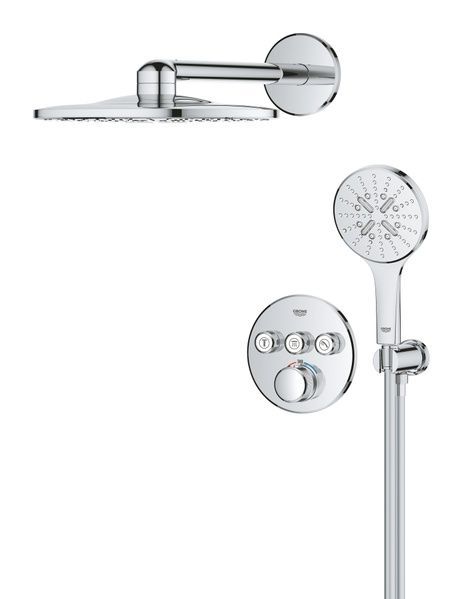 купити Душова система прихованого монтажу з термостатом Grohe Grohtherm SmartControl (34863000) фото
