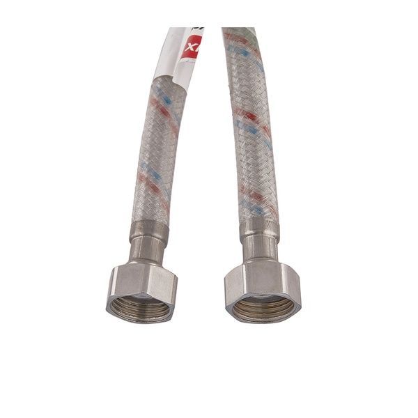купити Гнучкий шланг для підключення води гайка 1/2'' - гайка 1/2'' (30 см) (силик. оболонка) Zerix (ZX3007) фото