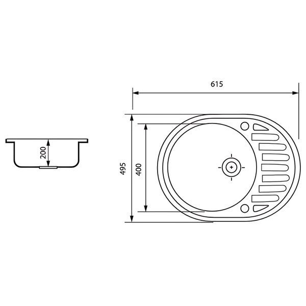 купити Мийка кухонна Zerix ZS-6250R-09 Сіра (ZX4551) фото