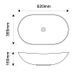 Раковина накладна Mixxus Premium WAVE-0105 WHITE-BLACK 620х360х160mm (MP6558) MP6558 фото 2