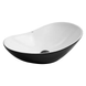 Раковина накладна Mixxus Premium WAVE-0105 WHITE-BLACK 620х360х160mm (MP6558) MP6558 фото 1