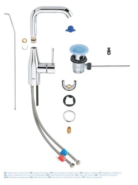 купити Змішувач для раковини L-розміру Grohe Essence New (32628001) фото