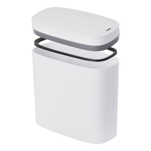 купить Відро для сміття сенсорне овальне MIXXUS FLAT-TC0109 WHITE 9 л (колір білий) (MI7074) фото