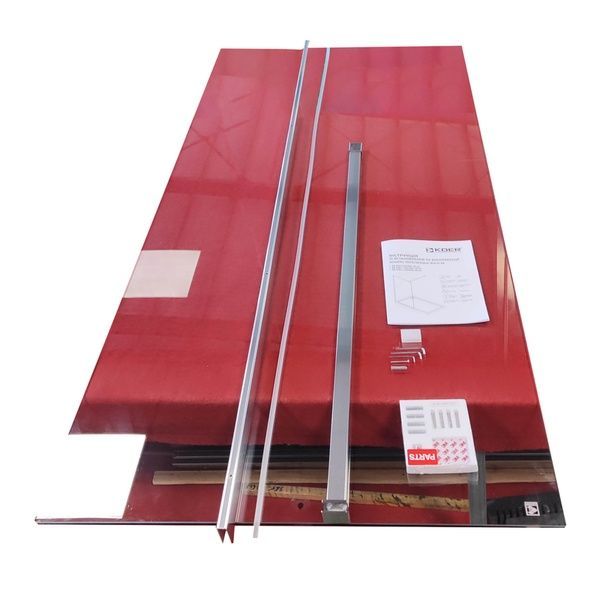 купити Душова перегородка Koer SR SP01-90x200-TR-01 Walk-In прозоре скло Easy Clean 8мм, хром (KR5392) фото