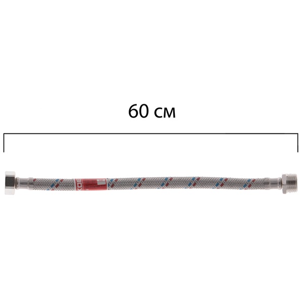 Гнучкий шланг для підключення води Гайка 1/2'' - Штуцер 1/2'' (60 см) KOER (KR0265) KR0265 фото