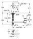 Змішувач для раковини L-розміру Grohe Essence New (32628001) 32628001 фото 5