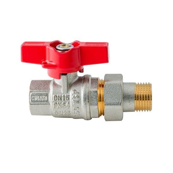 купити Кран з американкою KOER EXTREME KE.227-15 - 1/2" ручка "метелик" червона (KR5765) фото