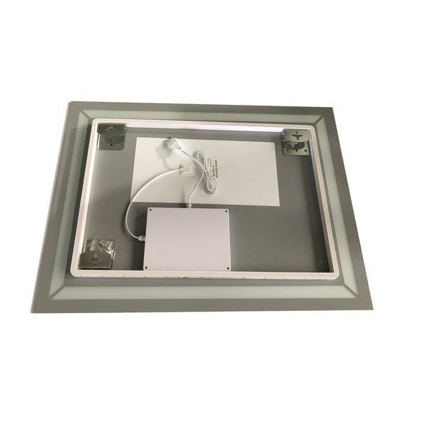 купить Дзеркало ZERIX KUBIX MR04-80x60-REVERSE з LED Touch, Anti-fog, димером, рег. яскравості (ZX6054) фото