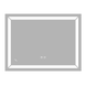 Дзеркало ZERIX KUBIX MR04-80x60-REVERSE з LED Touch, Anti-fog, димером, рег. яскравості (ZX6054) ZX6054 фото 1