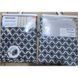 Шторка для ванної MIXXUS SCT-007-180x180 з поліестеру із вбудованими кільцями (Візерунок "Соти" чорно-білий) (AC0648) AC0648 фото 5