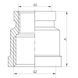Муфта редукционная 1/2"х3/4" (хром) Koer KF.C0608.chr (KF0122) KF0122 фото 2