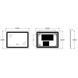 Дзеркало ZERIX KUBIX MR04-80x60-REVERSE з LED Touch, Anti-fog, димером, рег. яскравості (ZX6054) ZX6054 фото 6