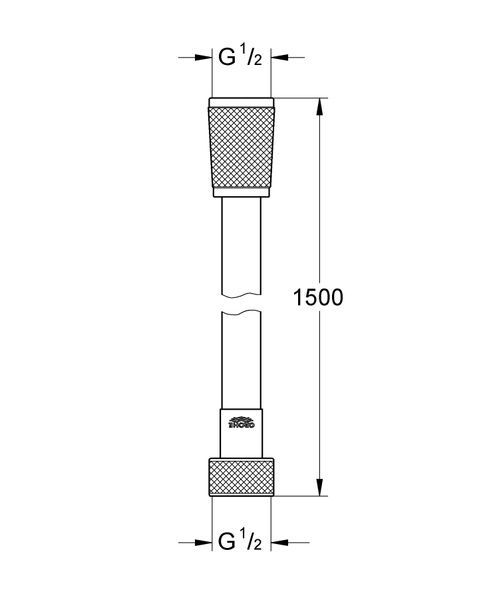 купить Душовий шланг 1500 Grohe Silverflex (28364000) фото