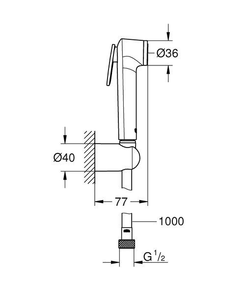 купити Гігієнічний душовий набір Grohe Tempesta-F Trigger Spray (26352000) фото