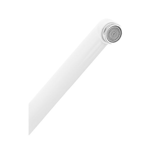 купити Змішувач для ванни Plamix Pablo -140 EURO SET White (з шлангом та лійкою) (PM0670) фото