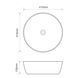 Раковина накладна MIXXUS PREMIUM ELLIPSE-0101 415х415х135mm (MP6531) MP6531 фото 2