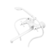Змішувач для ванни Plamix Pablo -140 EURO SET White (з шлангом та лійкою) (PM0670) PM0670 фото 1