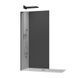 Душова перегородка Koer SR SP02-100x200-TR-07 Walk-In прозоре скло Easy Clean 8мм, графіт (KR5397) KR5397 фото 1