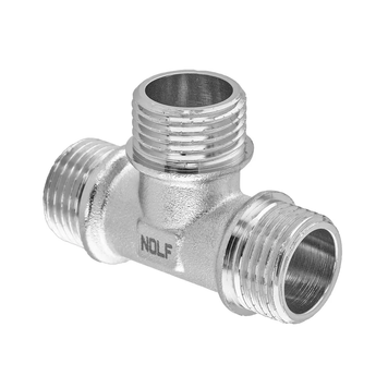 купить Тройник никелированный NOLF NFC.T06MMM-N-1/2"MMM (NF3101) фото