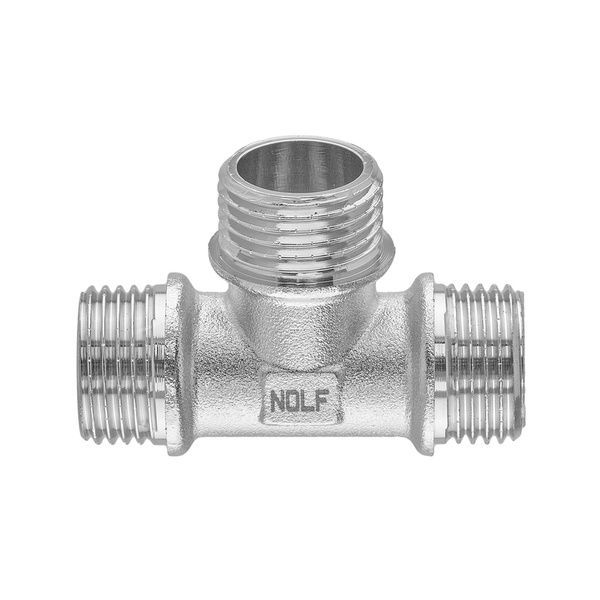 купить Тройник никелированный NOLF NFC.T06MMM-N-1/2"MMM (NF3101) фото