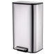 Відро для сміття з плавним закриттям прямокутне MIXXUS CUBIC-TC0112 SS COLOR 12л (колір нержавійка) (MI7089) MI7089 фото 1