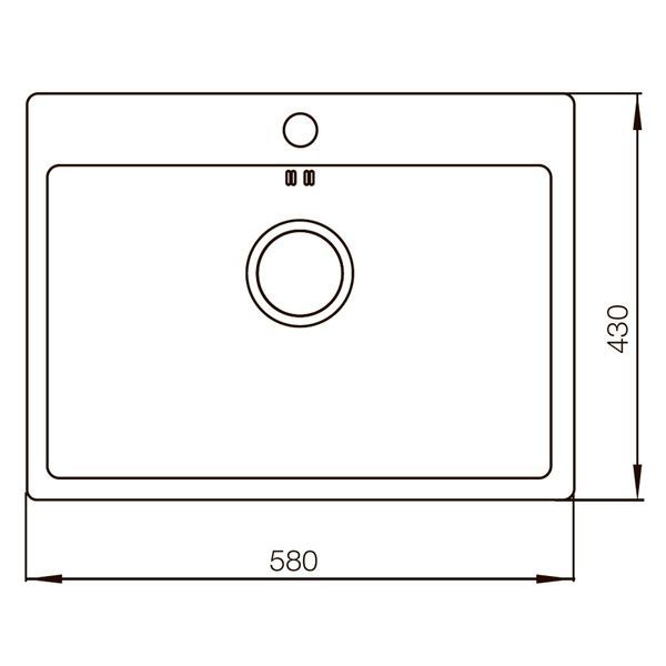 купити Мийка MIXXUS MX5843-200x1.0-PVD-BLACK (Колір чорний) (MX0576) фото