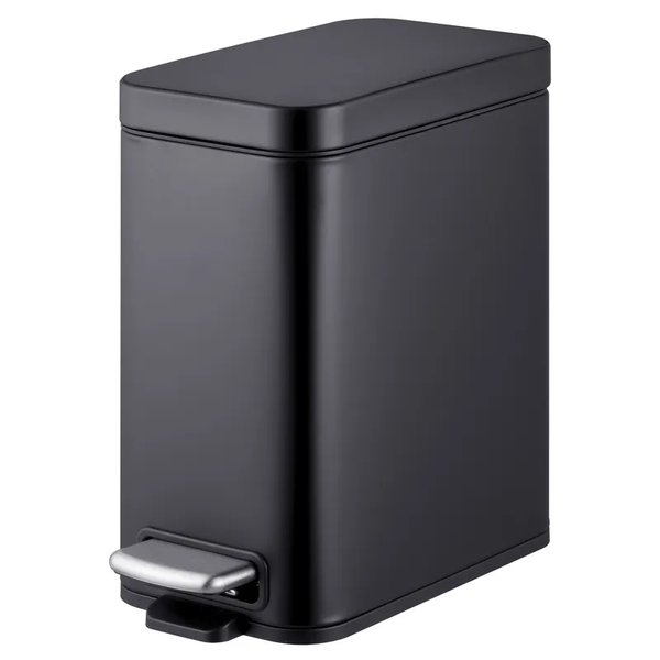 купить Відро для сміття з плавним закриттям прямокутне MIXXUS PREMIUM QUADRO-TC0105 BLACK 5 л (колір чорний) (MI7061) фото